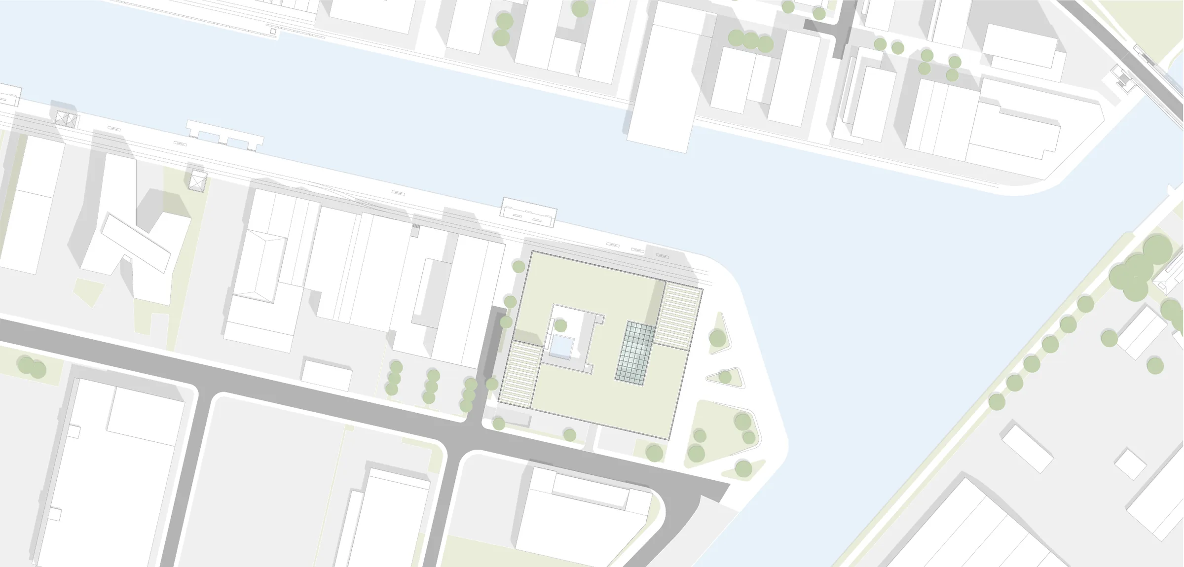 Lageplan am Stadthafen Münster